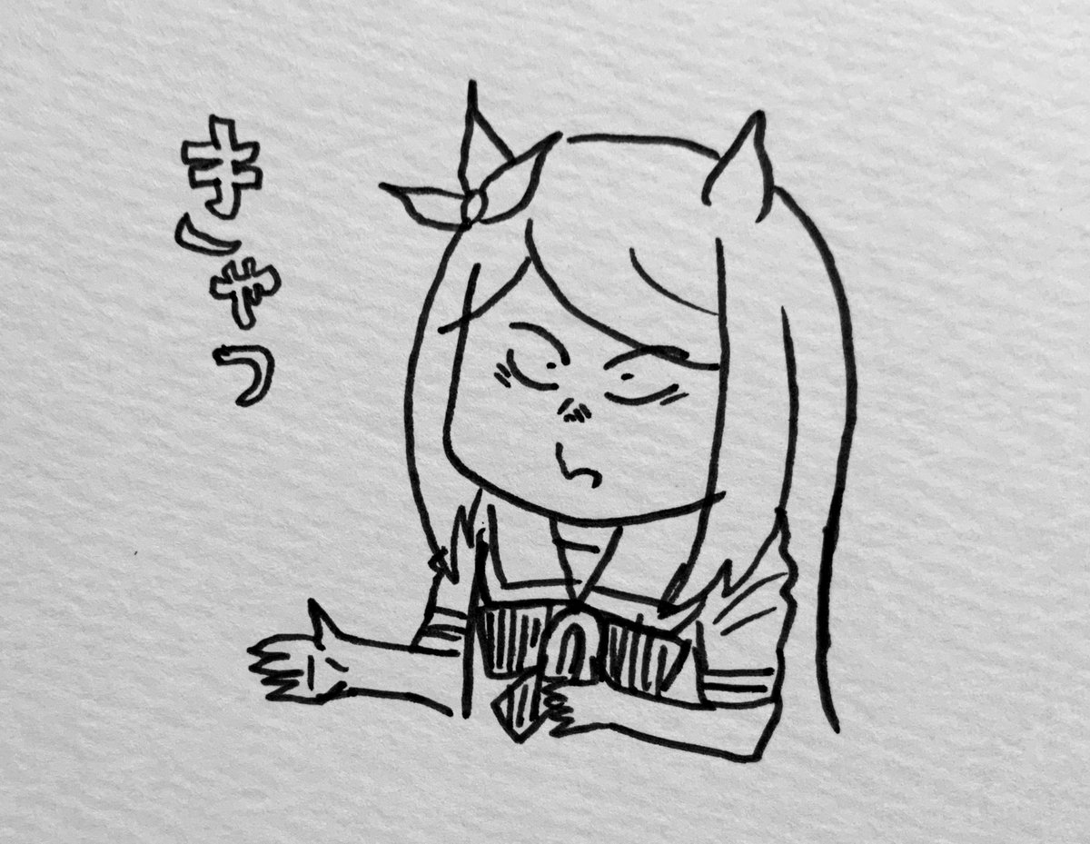 つり目で描く水木マックイーン