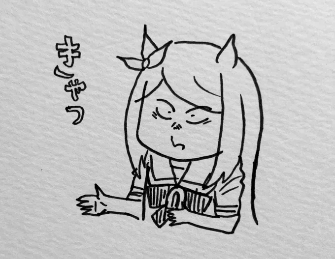 つり目で描く水木マックイーン