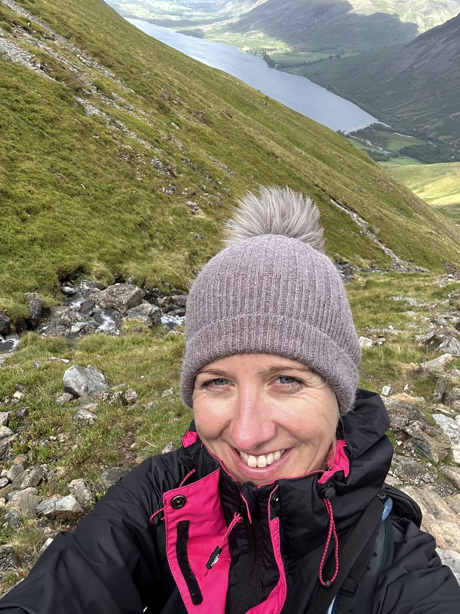 Day 2 done ✅ a very windy and wet Scafell Pike
