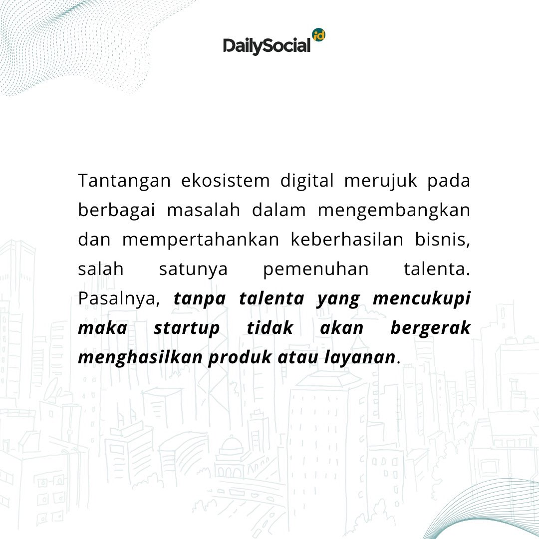 dailysocial's tweet photo. Talenta digital menjadi hal urgen dalam memenuhi kebutuhan industri teknologi. Sayangnya, proses transformasi digital di Indonesia dapat dikatakan belum berjalan sesuai yang diharapkan.
Simak data selengkapnya di https://t.co/zdsAKLKnab~
#DSResearch #DSStartup #StartupIsLife https://t.co/T3eIg1WLse