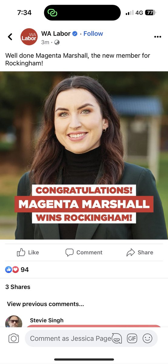 JessicaPage7's tweet image. Labor has claimed victory in the #Rockingham by-election… huge cheers in the room a minute ago ⬇️
Primary vote slumped to 49% so far, but the Libs a LONG way behind on 16%, Ind Hayley Edwards 14% @7NewsPerth