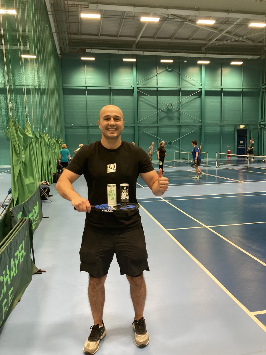 Good fun introducing our new friend Danny from <a href="/twobirdsdrinks/">Two Birds Drinks</a> to #pickleball. We think there’s some fun to be had and love the chilled coffee and teas. <a href="/wearestoryshop/">Story Shop</a>