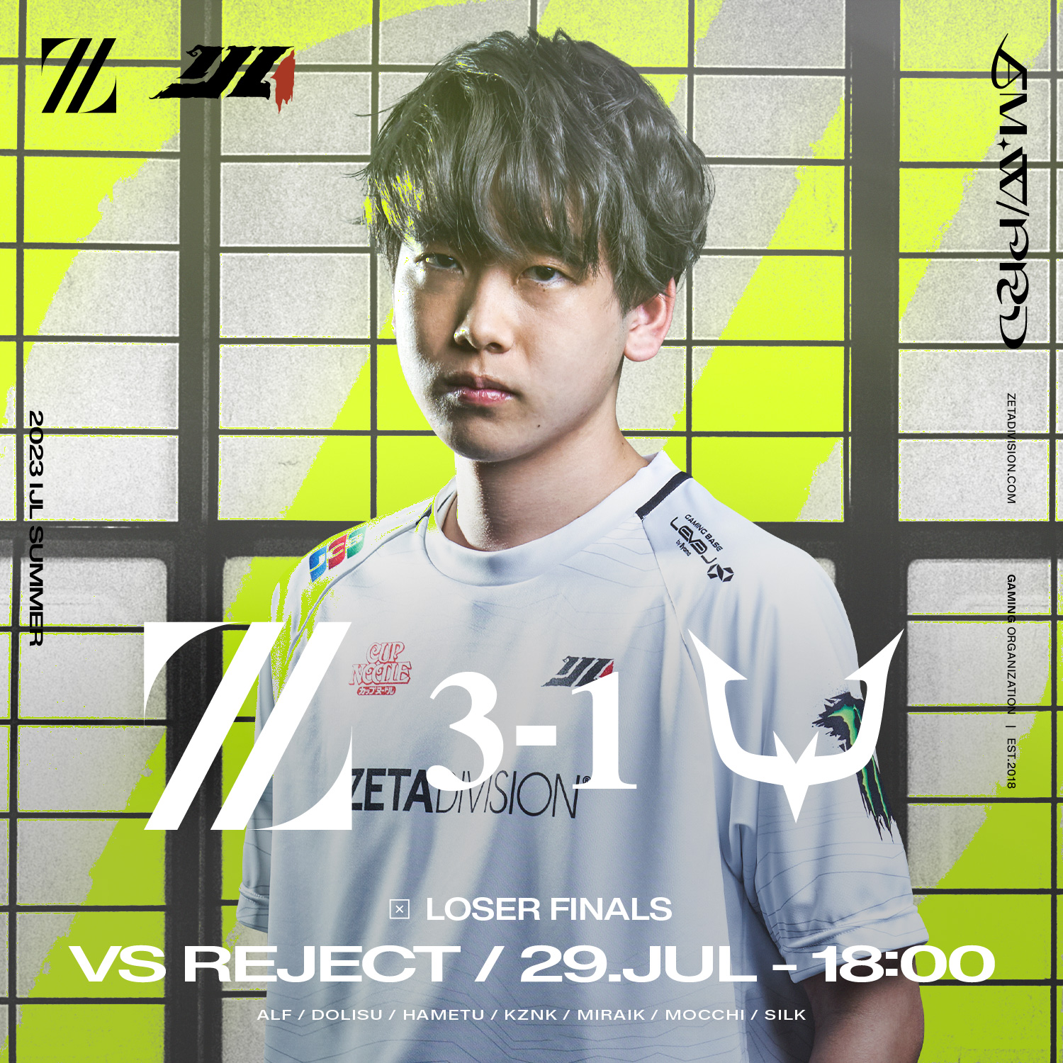 第五人格　秋季ijl Japan league 2024 zeta kznk ZETA DIVISION⚡️第五人格部門on X: 