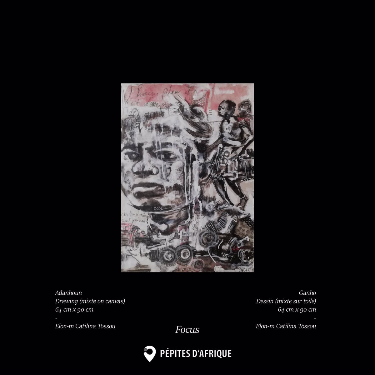 DPepites's tweet photo. #repost 

📍 Focus 📍 
@elonm_tossou 
Visual artist @pepitesdafrique 

•

Le lien dans notre bio.

•

#contemporaryart #affordableart #artgallery #buyart #artcollector #artevisual #abidjanestleplusdouxaumonde  #wasexo #artduniger #arcurator #onlinegalleryart https://t.co/YWMEoa796q