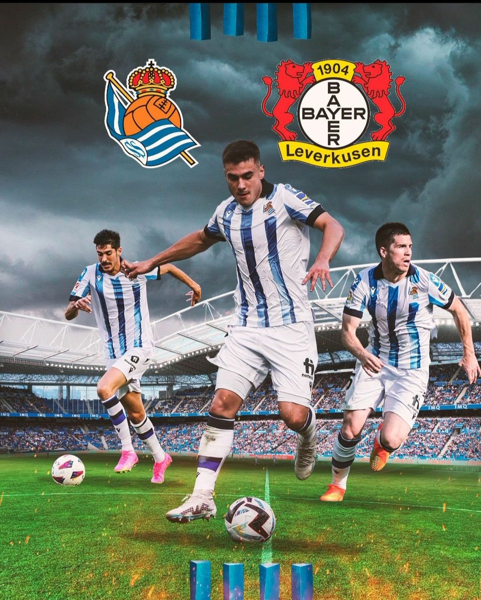 DÍA DE PARTIDOOO ⚪💙⚪💙
Nos estrenamos en el Reale Arena contra el Bayer Leverkusen de Xabi Alonso!!! ⚪💙🤝♥️🖤
*HORA ⌚: 18:00
*Donde ver ⏯️: REAL SOCIEDAD TV (canal de YOUTUBE)
*Además, hoy se apoya en la lucha del cáncer y de la enfermedad SPG50
Pronóstico? Yo digo 3-2 ⚪💙