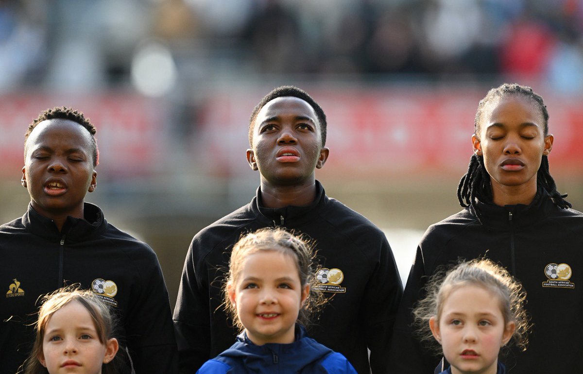 Banyana_Banyana's tweet photo. Nkosi sikelel' Afrika 🇿🇦

#BeyondGreatness #FIFAWWC https://t.co/ZgiCcaMgZ2