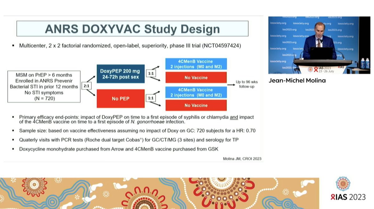 ➡️Meningitis B vaccine for prevention of gonorrhoea: What is the evidence? 

-@jmmolinaparis (with permission) #IAS2023 
#STItwitter #IDtwitter 

(1/6)