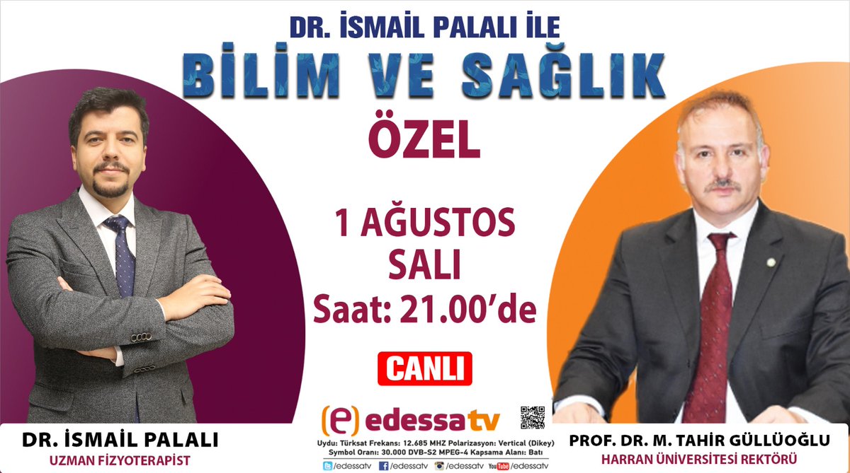 fzytrpst's tweet photo. Bilim ve Sağlık Tercih Özel program konuğum Harran Üni. Rektörü Sn. Prof.Dr.M.Tahir GÜLLÜOĞLU.Harran öğrencilere neler sunuyor,yeni bölümler,öne çıkan özellikler,yeni dönemde neler değişti?Sizden gelenleri de soracağım bir program olacak.İyi seyirler🌿 @mtahirgulluoglu
@hrumedya https://t.co/NpkXk9FnAY