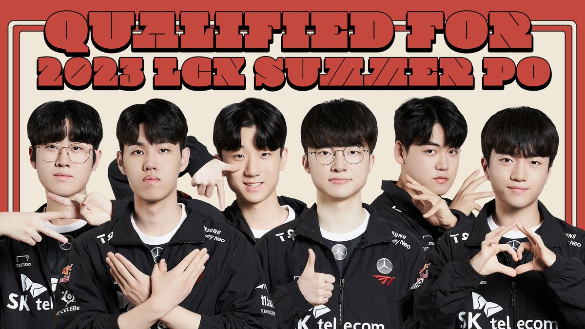 T1LoL's tweet photo. 2023 LCK Summer Playoffs에서 만나요!

See you at the 2023 LCK Summer Playoffs!

#T1WIN #T1Fighting https://t.co/tgbVw9Zi7Y