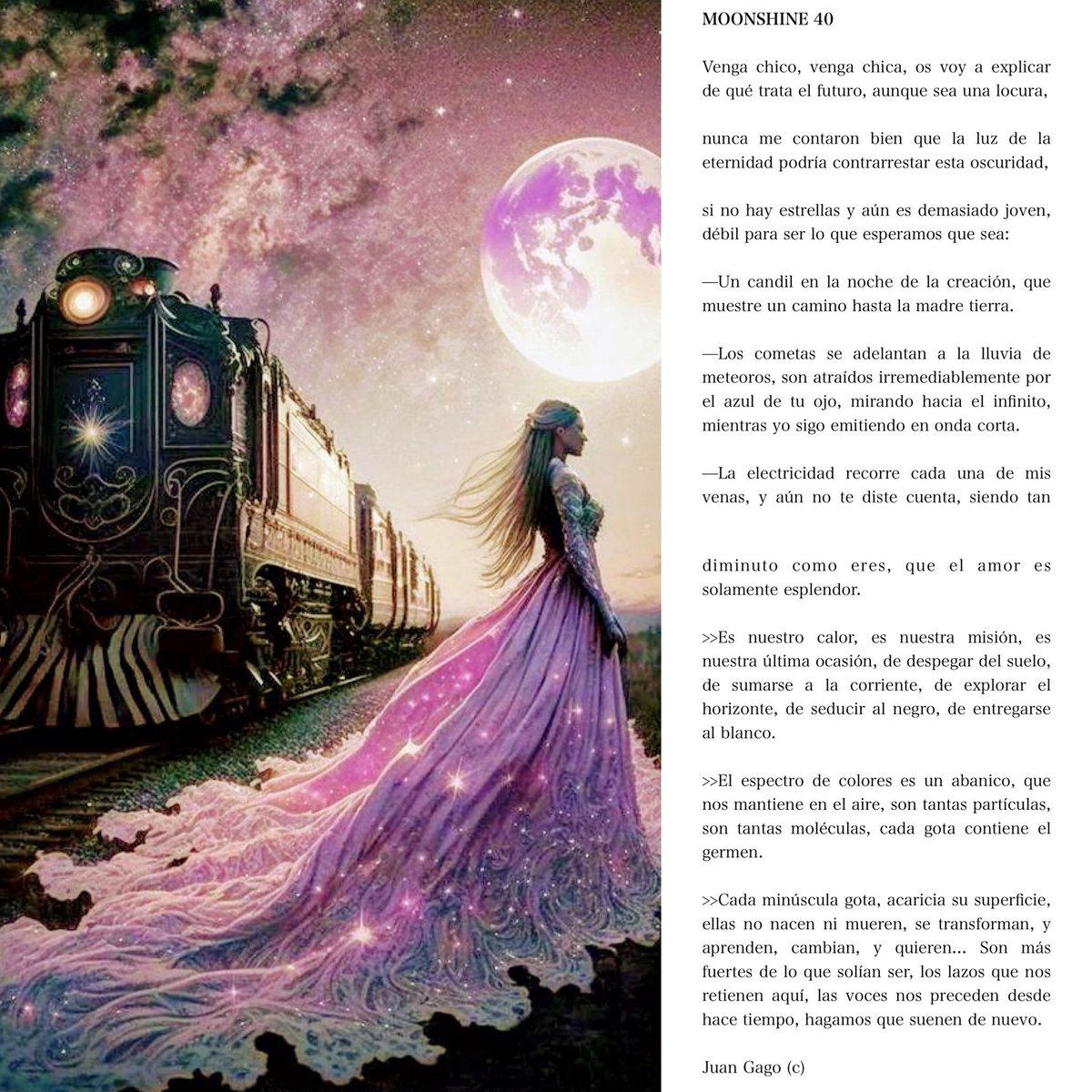 ionztomo16's tweet photo. MOONSHINE 40 por Juan Gago (c)
#venidami #delfuturo #ellenguaje #arte #electricidad #laaspiracion #poesiayluz https://t.co/HhuAbVys0D