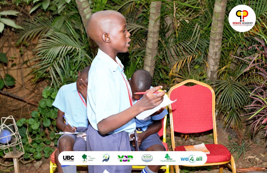 DebateAcademyUg's tweet photo. The National Environment Primary Schools Debate and Speech Championship 2023, organized by the esteemed Debate Academy Uganda, is a prestigious tournament focused on empowering young minds to take action against climate change.

#NEPSDSC2023 https://t.co/DYE2SBLDQ1