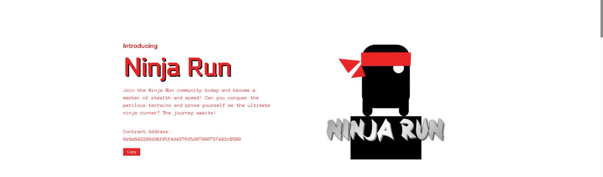 Ninjarun_erc's tweet photo. In the thrilling world of “Ninja Run,” prepare to embark on a heart-pounding adventure filled with lightning-fast reflexes and mesmerizing acrobatics. Step into the shoes of an agile and skilled ninja, and immerse yourself in the art of swift and precise movement.
#NinjaRun https://t.co/deA5GNkZHR