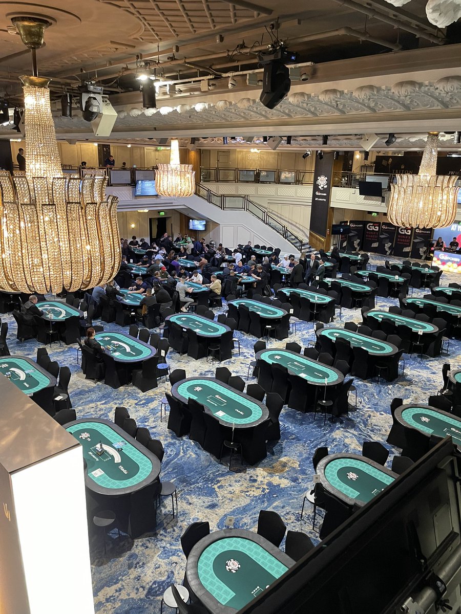 Suzie_Poker's tweet photo. WSOPC London β οΈβ₯οΈβ£οΈβ¦οΈ Kicking things off with the Mystery Million
π€ππ€ππ»
What a fantastic set-up! π€π€
#wsop2023 #wsop #WSOPC #poker #FLIPladies #ggpoker #london #jwmarriott #MysteryMillion @flip_ladies @GGPokerUK #TeamFlip https://t.co/sMnMSfxxGF