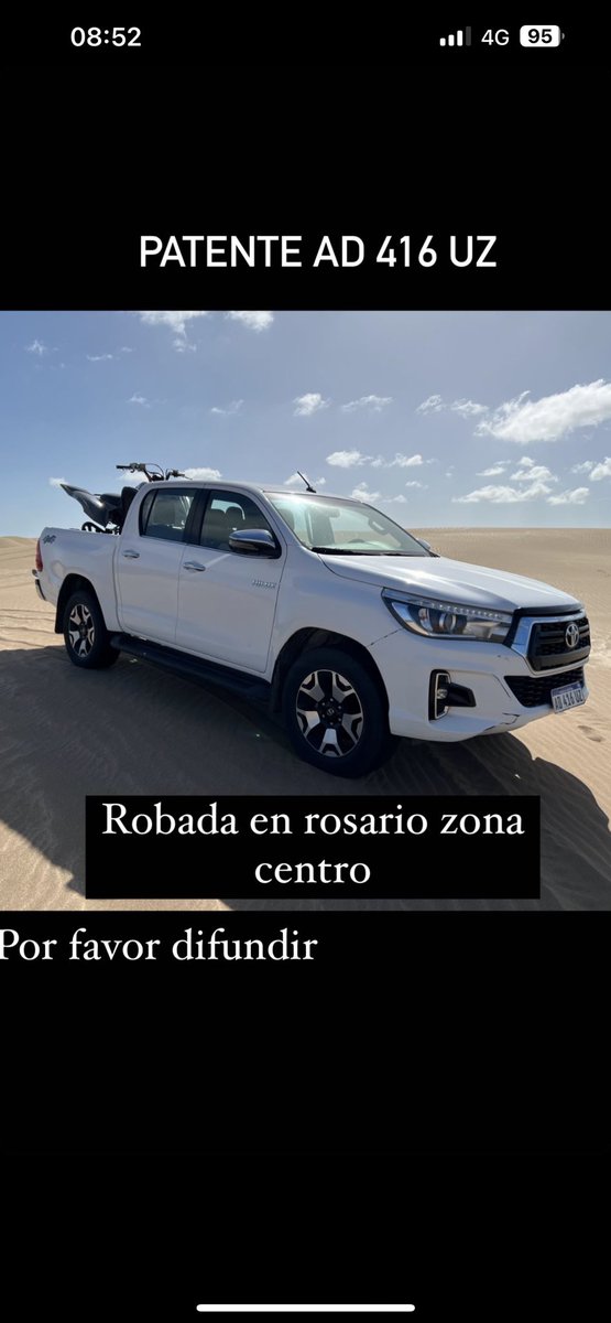 Robada en rosario zona centro. Patente AD 416 UZ POR FAVOR DIFUNDIR <a href="/Rosariotres/">Rosario3.com</a> <a href="/teleferosario/">Telefe Rosario</a> @delito <a href="/pablojavkin/">Pablo Javkin</a> #Inseguridad #robo #rosario3