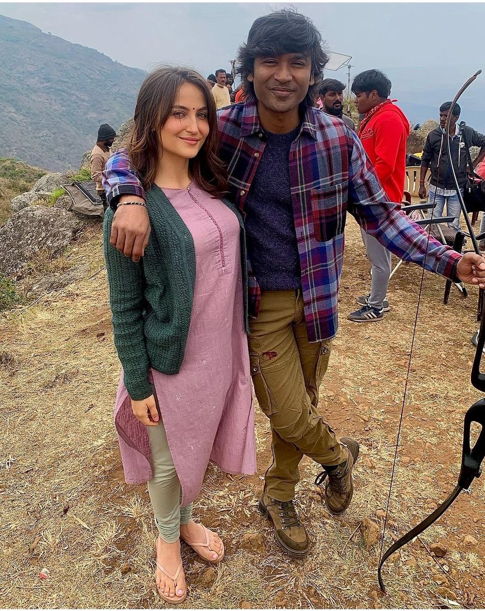 area_celebrity_'s tweet photo. Happy Birthday @ElliAvrRam ❤️ Best wishes on behalf of @dhanushkraja sir fans.

#CaptainMilIer #Dhanushkraja https://t.co/vUM6KPciLY