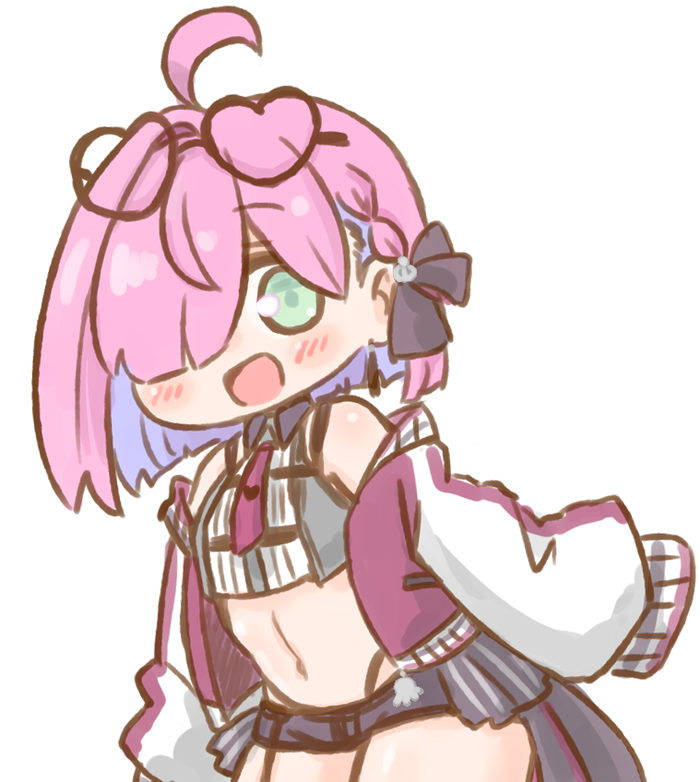 姫森ルーナ 「新衣装良いですね… #ルーナート」|ねこやまのイラスト