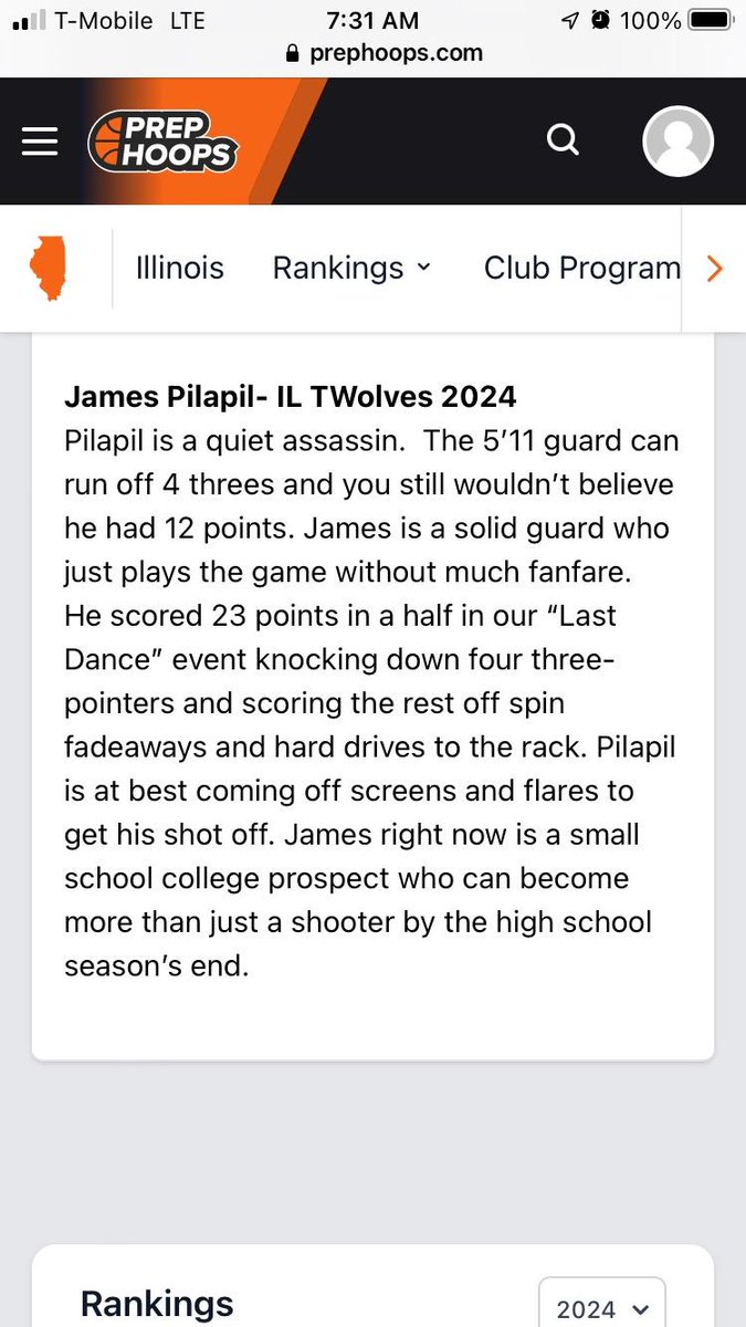 Mikeyjames0406's tweet photo. I am proud that James Pilapil  has been listed as one of the top sharp shooters across the Prep Hoops circuit for July.
@jcabasketball @coachdegroot1 @ILTwolves1 @JamesPilapil26 @basketball_pack @ILLHoopsScoops @PHCircuit https://t.co/ZpXKdZvmba
