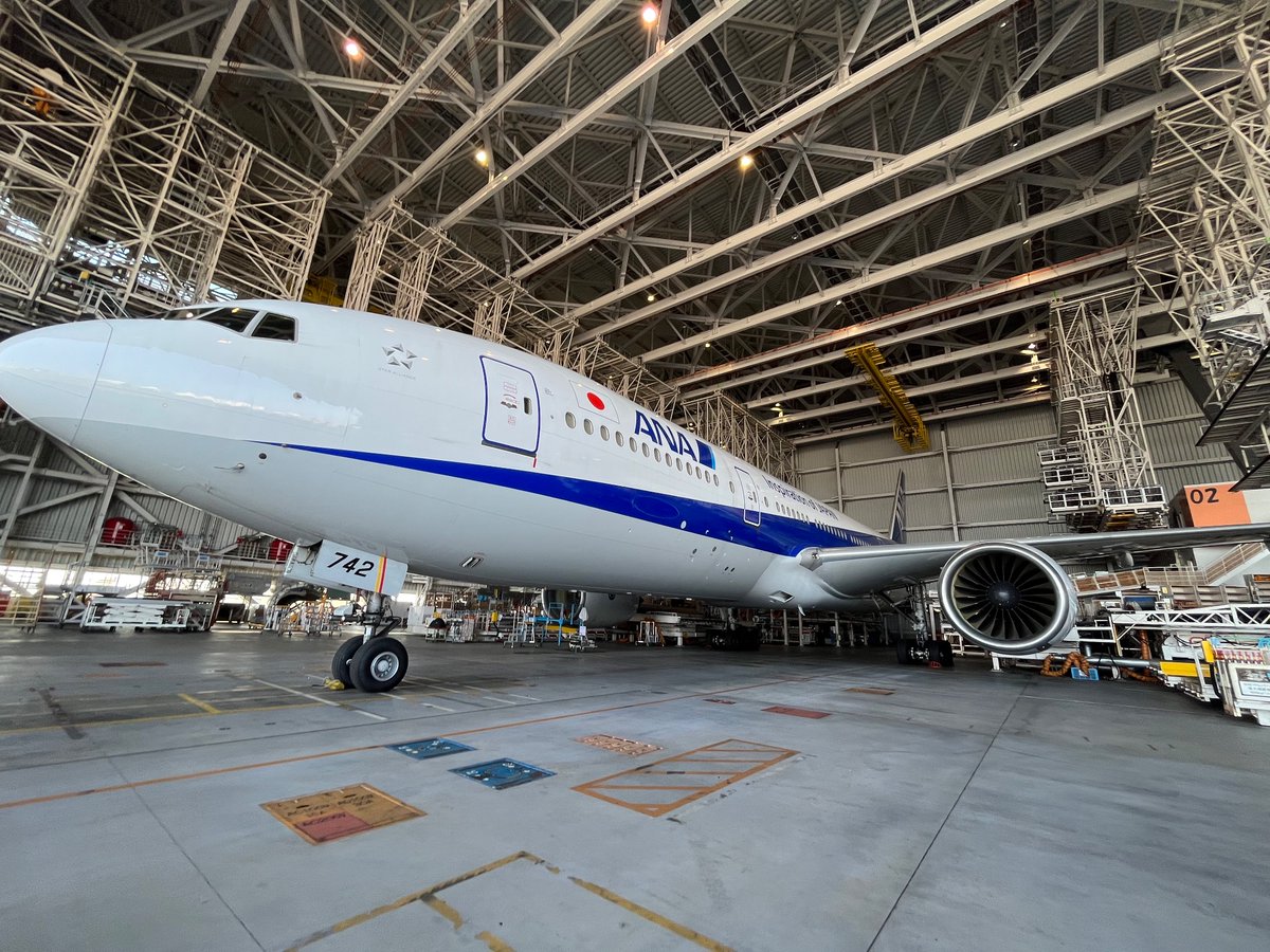 おはようございます！
ANAのボーイング777です✈️
#ANA #飛行機 #羽田空港 
#みんなのB777見せて