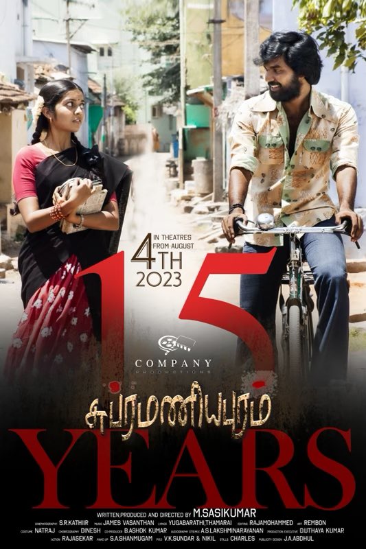 Actor_Jai's tweet photo. Re-release of #Subramaniapuram in theaters all over Tamil Nadu on August 4, 2023 Relive the experience…

@SasikumarDir https://t.co/wEbMTwOc2L