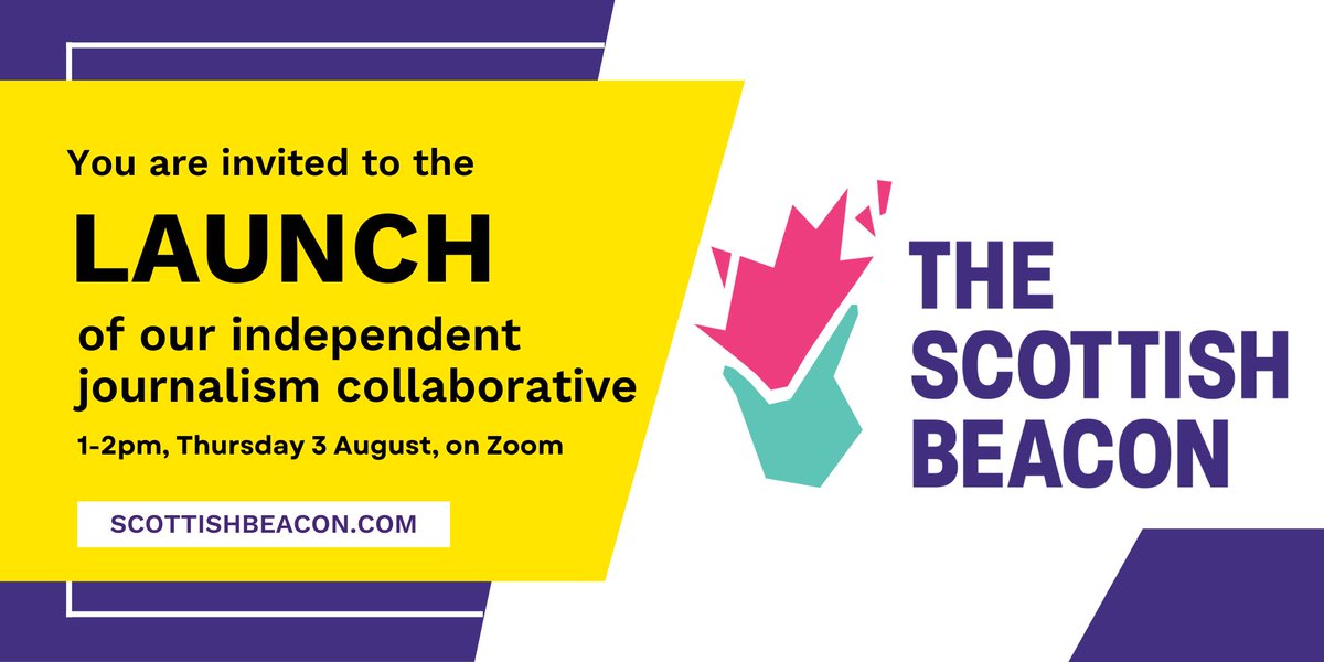 Very excited to share that we are launching the Scottish Beacon website THIS THURSDAY! Sign up here to find out more: eventbrite.co.uk/e/launch-of-th…