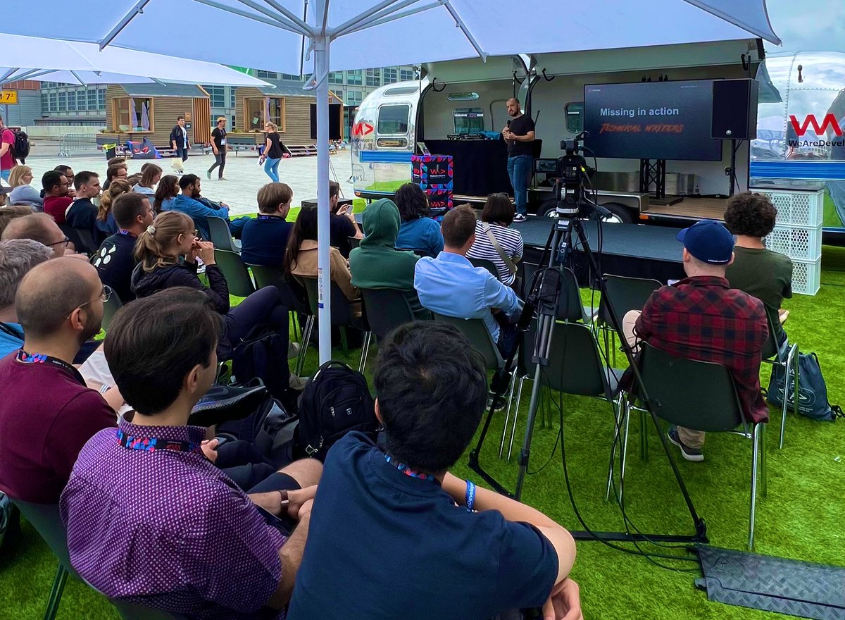 ivanbrezakbrkan's tweet image. Isn’t this the most HIPSTER stage ever!? 🤩 #airstream 

Thanks #WeAreDevs for the oppportunity to talk about Engineering Handbooks and how we make ours at @infobip

This was the 1st time that I presented this! 🔥