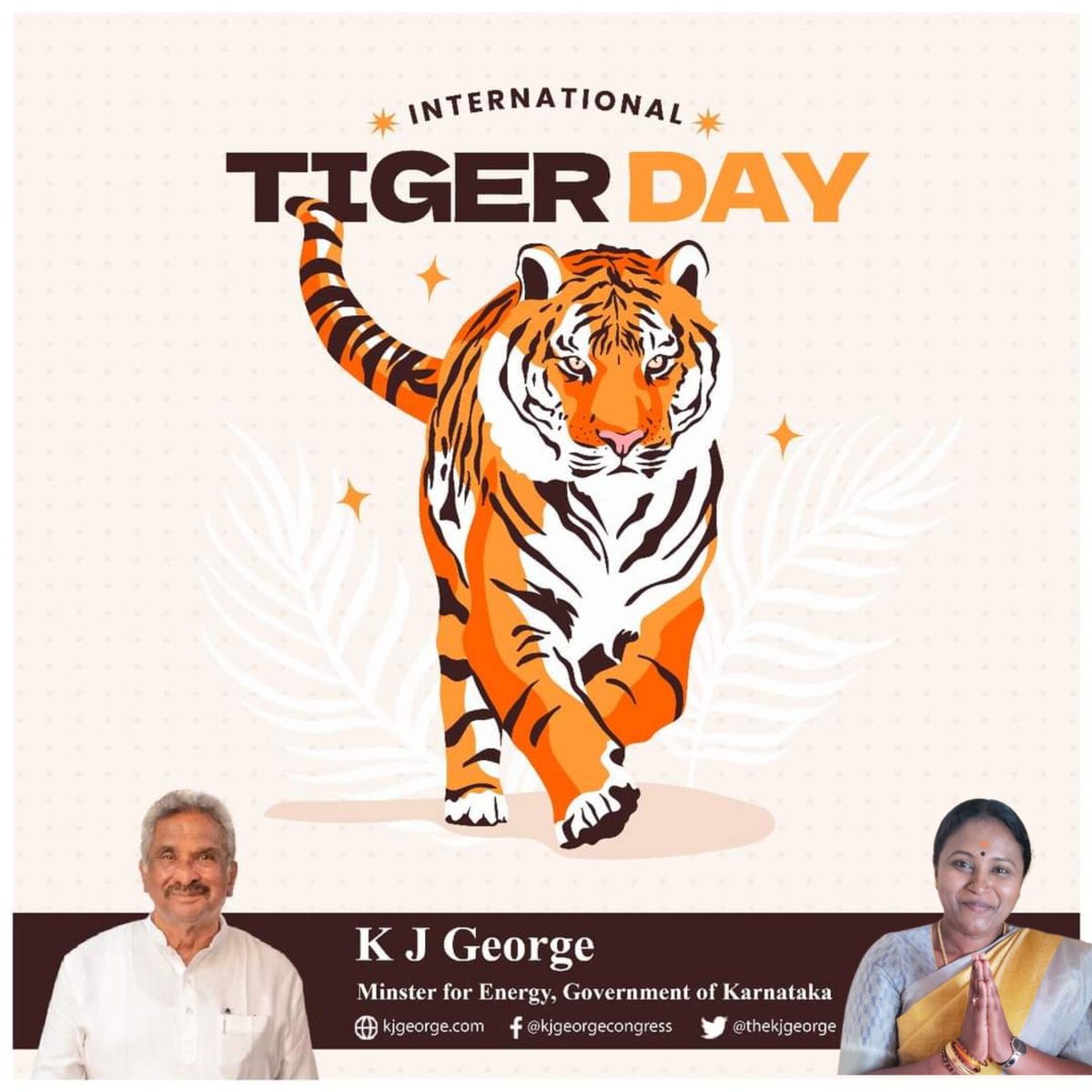 PresidentHennur's tweet photo. On #InternationalTigerDay we renew our pledge to protect &amp; preserve this majestic animal. 

We also recall the pioneering efforts of former PM #IndiraGandhi in protecting the Tiger &amp; launching the #ProjectTiger initiative. https://t.co/xgOouV5Ukg