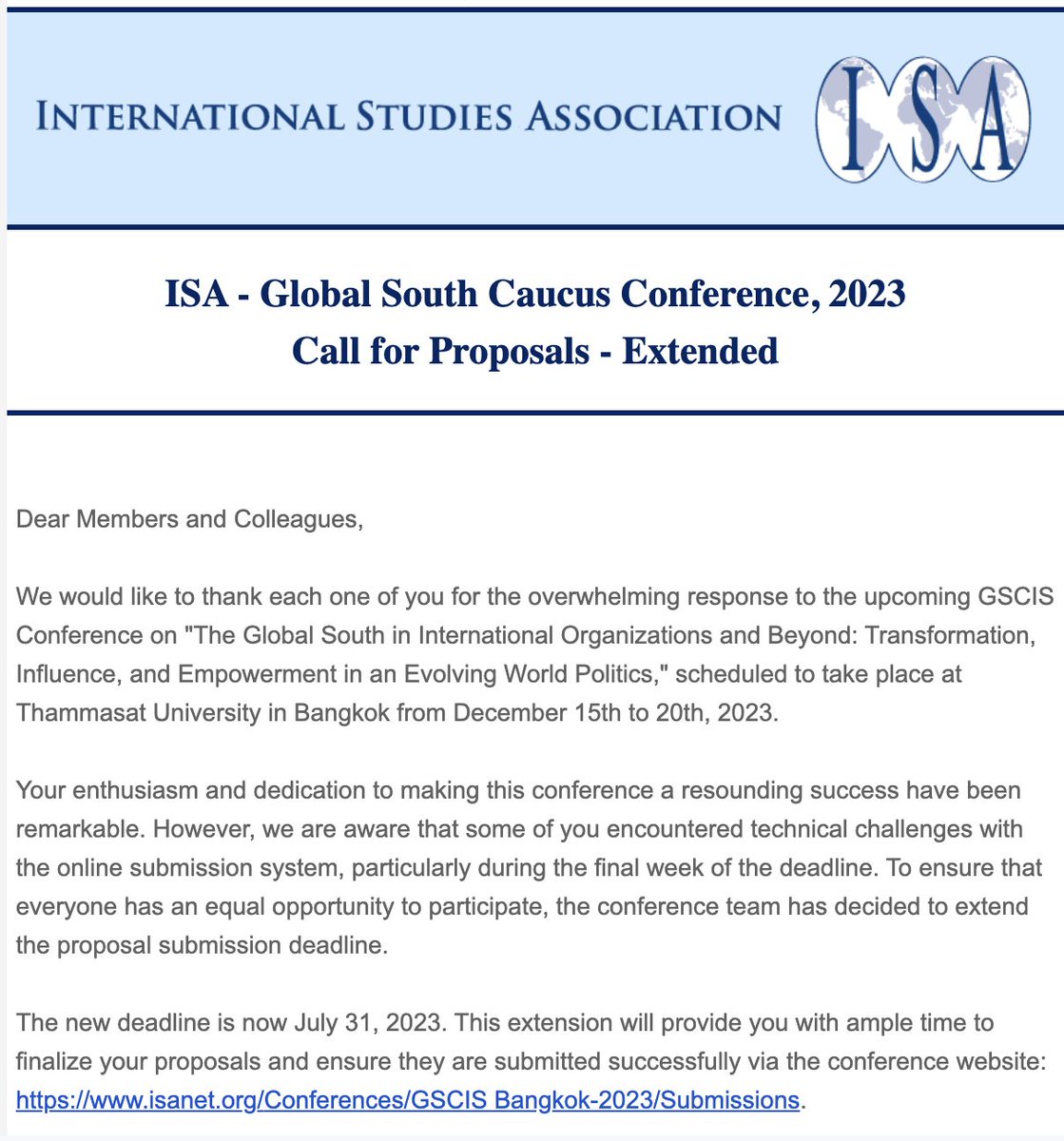 GSCISA tweet media