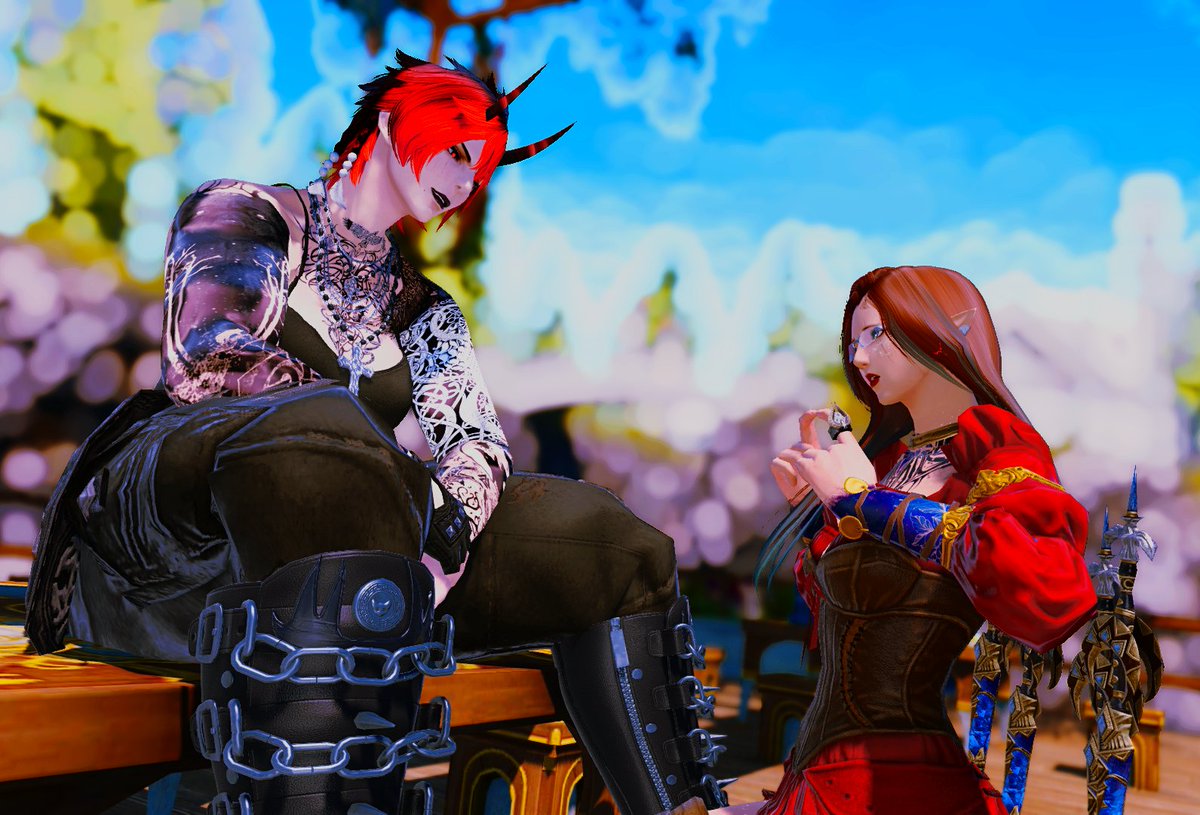 GposeRoeBeauty's tweet photo. First #Gpose with my guild leader! So excited for what's ahead in #FF14. Can already tell we're going to be an epic team! #Femroe #EorzeaLife #GuildAdventures #EpicJourneys https://t.co/gDg7Jwrqky