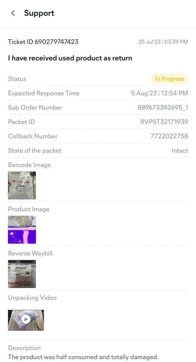 KabirCakes's tweet photo. @Meesho_Official @meeshotech @meesho_support @meeshocarehelp 
The compensation claim for return order ID: 889673342695_1 is being rejected falsely saying  that the ratio of our claims have been higher, whereas it's the first time we've requested a claim.
#meesho https://t.co/TWe0KDiIhp