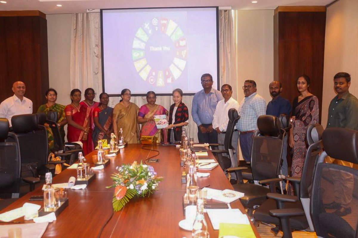 shokonoda's tweet photo. Well planned is half done!

Met Geetha Balasubramaniyan, Jt Sect, @TN_Plan &amp; UNDP colleagues from SDG Coordination Centre. Great to see progress made in integrating SDGs in sectoral policies, ensuring we #LeaveNoOneBehind. 

We continue to work w/ Gov of #TamilNadu➡️ #2030Agenda. https://t.co/SrwIX28kWv