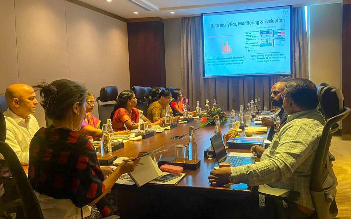 shokonoda's tweet photo. Well planned is half done!

Met Geetha Balasubramaniyan, Jt Sect, @TN_Plan &amp; UNDP colleagues from SDG Coordination Centre. Great to see progress made in integrating SDGs in sectoral policies, ensuring we #LeaveNoOneBehind. 

We continue to work w/ Gov of #TamilNadu➡️ #2030Agenda. https://t.co/SrwIX28kWv