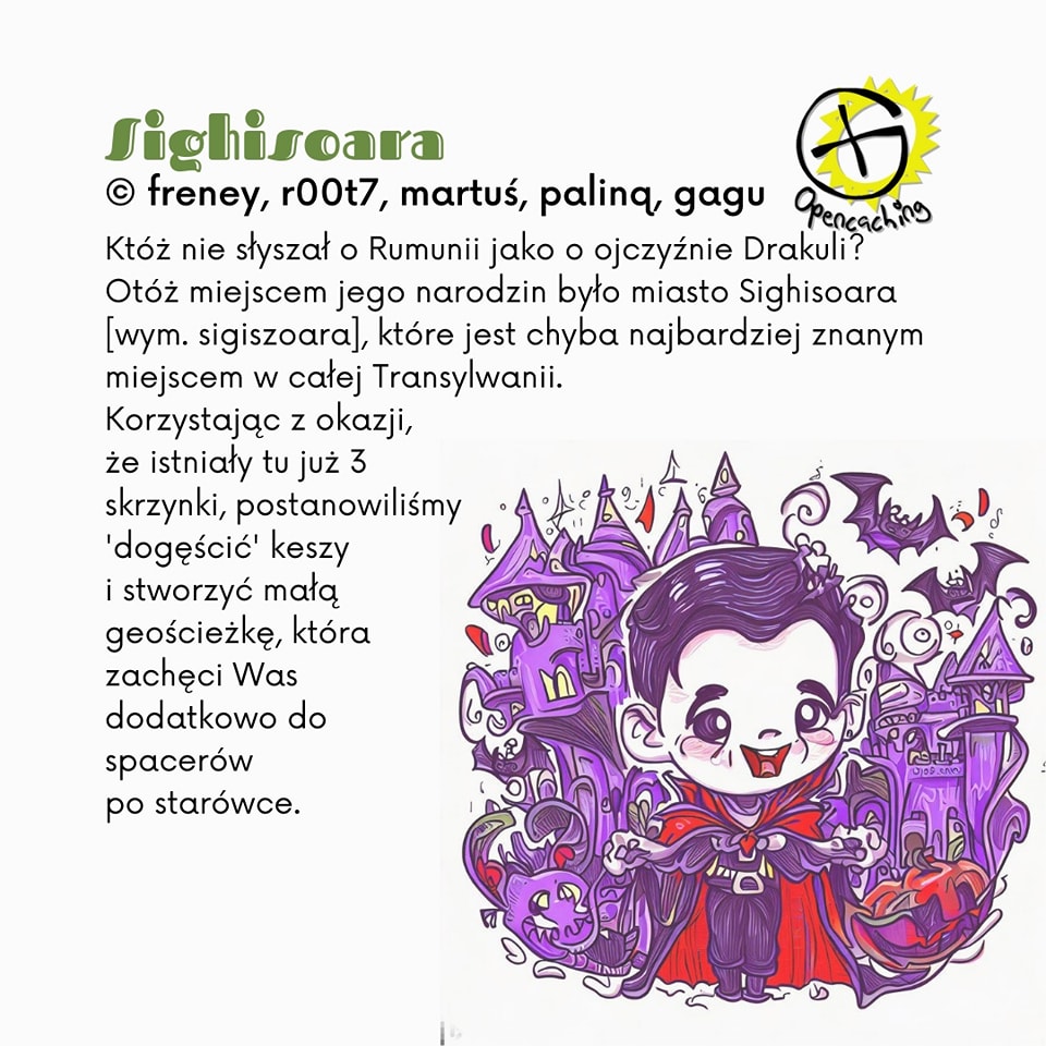 Opencaching1's tweet photo. Dziś w ramach polecajki, zapraszamy państwa na nasz projekt w Sighisora
https://t.co/ibuXnaq4OC
#opencaching #geoaching #rumunia #zwiedzanie https://t.co/D6rF9bpTdS