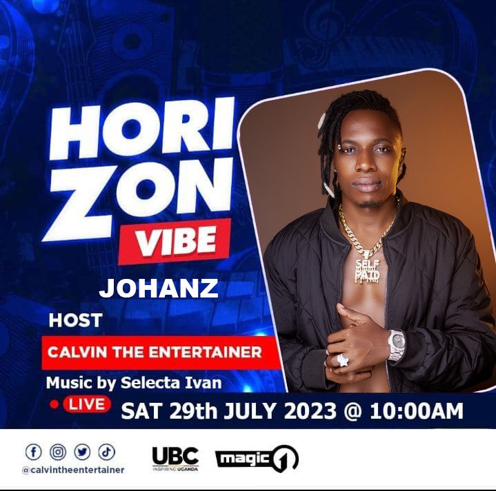 Magic1Tv (@magiconetv) on Twitter photo Coming Up: .<a href="/Johanzofficial/">JOHANZ OFFICIAL</a> on #Horizonvibe with awesome <a href="/calvinug/">CALVIN THE ENTERTAINER 🇺🇬 🌟</a>.
#MagiconeTvUpdates Coming Up: .<a href="/Johanzofficial/">JOHANZ OFFICIAL</a> on #Horizonvibe with awesome <a href="/calvinug/">CALVIN THE ENTERTAINER 🇺🇬 🌟</a>.
#MagiconeTvUpdates