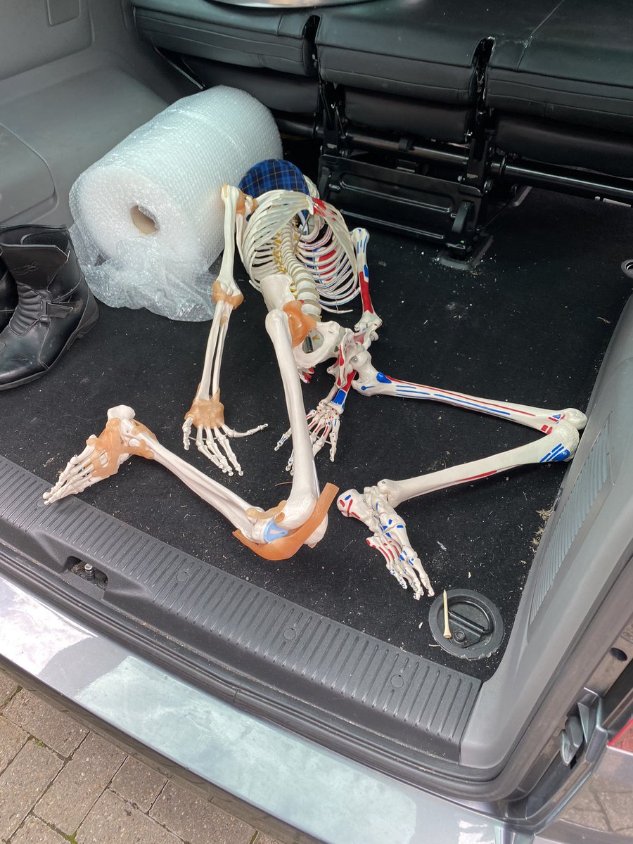 Wilkinson_Golf's tweet photo. I am sure there is a story here. Any ideas #Motorcycleboot - #bubblewrap - #skeleton- #teepeg https://t.co/Ms7BrTjLs9