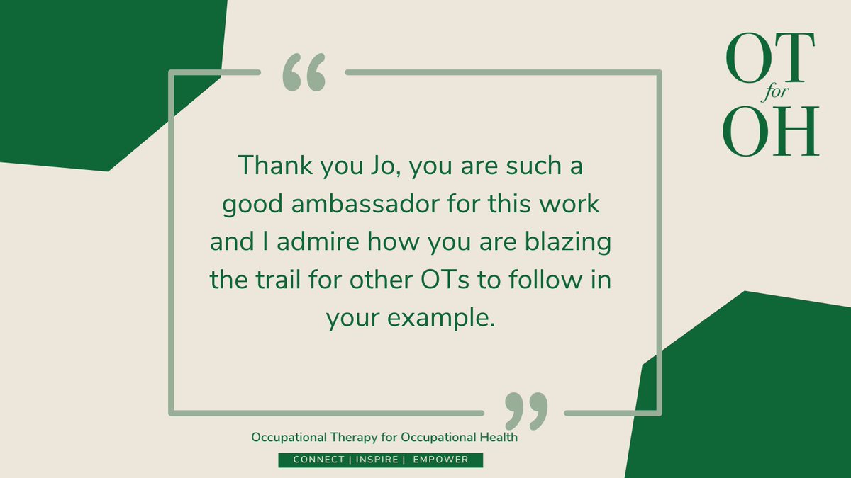 Occupational Therapists, what are you doing next Saturday 12th August? I am hosting my next free webinar for OT’s interested in working in OH. You still have time to book your place here: bit.ly/3wFKUXx
#vocrehab #OH #OT