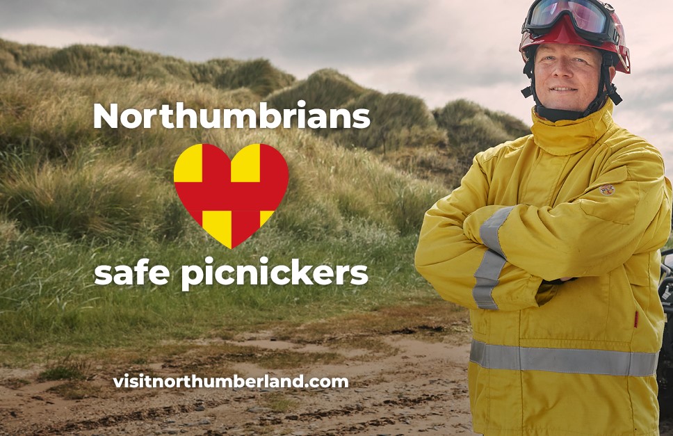 "Meet Rob at NFRS 👋  wildfire expert with the following advice to protect #Northumberland:
🥪#PackAPicnic- Our producers would love to help you with some treats
❌Don’t set open fires
✅Follow Country Code

Wildfires put people animals &amp;  homes at risk!

#LoveItLikeItsYours"