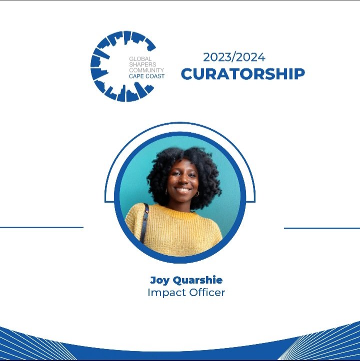 ccshapers's tweet photo. Ms. Joy Quarshie, the Impqct Officer for Global Shapers Community, Cape Coast.
Do serve well. #ccshapers #globalshaperscapecoast https://t.co/KCmQNWto99