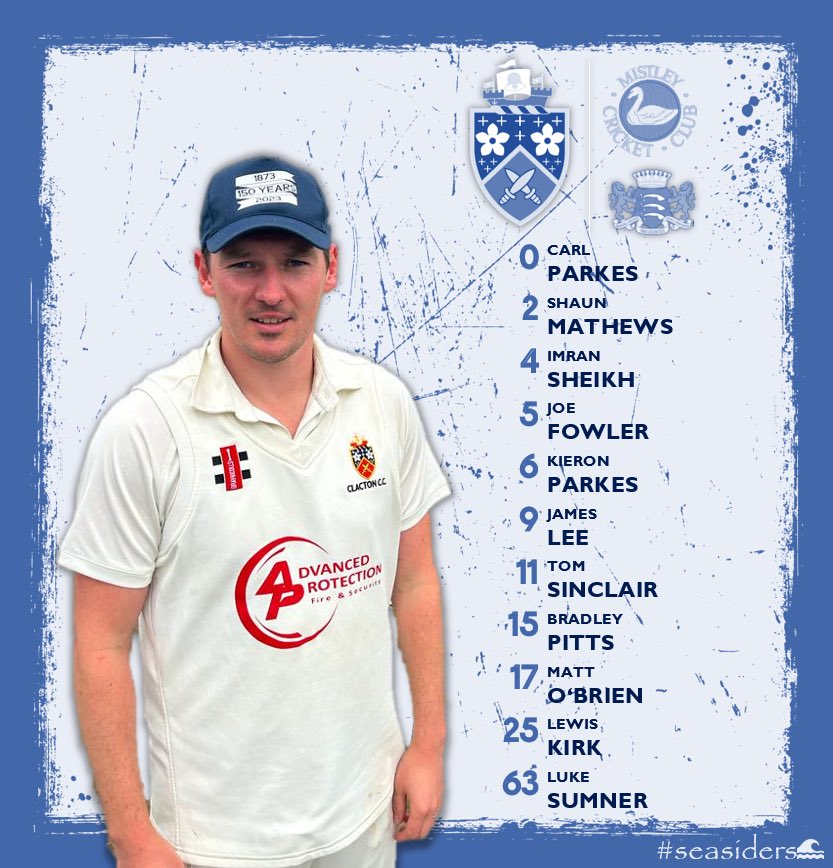 For the very few of you that are interested in the cricket at Vista Road today, here’s the line up! Bar open from midday and don’t forget, Jack Rabbit beer tasting from 2 o’clock! #seasiders🌊 | @Adv_Pro_Ltd