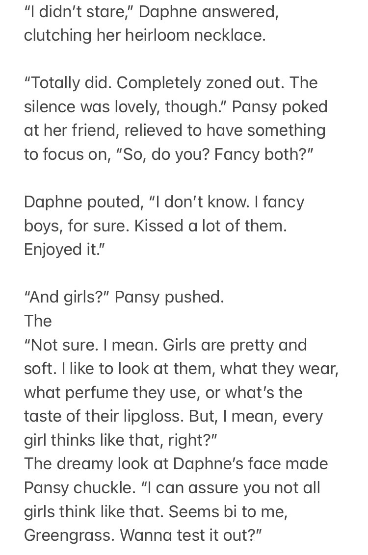 nora_graver's tweet photo. Day 8: ice
Dansy #hpsummerofsin

(Or is there a different name for Daphne/Pansy?)
Inspired by “that” scene from Cruel intentions. https://t.co/5dwqGF63FW