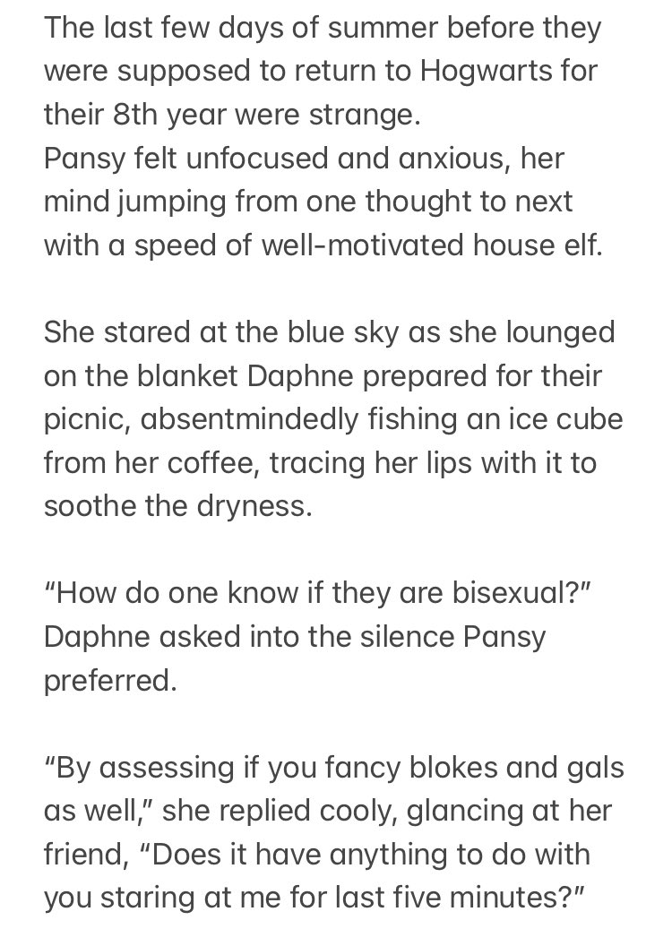 nora_graver's tweet photo. Day 8: ice
Dansy #hpsummerofsin

(Or is there a different name for Daphne/Pansy?)
Inspired by “that” scene from Cruel intentions. https://t.co/5dwqGF63FW