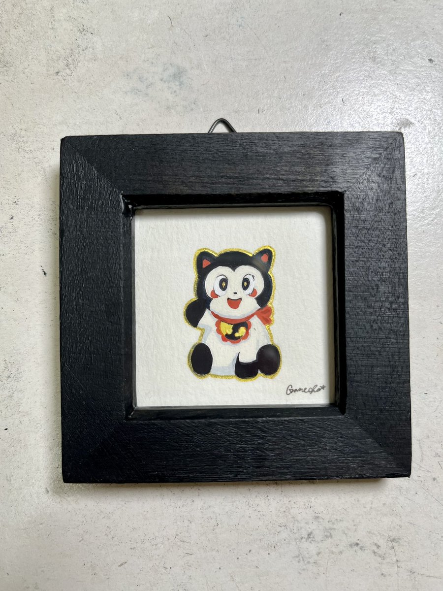 ganechami's tweet image. ミニ原画は下記のMANEKI(マネキ)とHARICO(ハリコ)をお迎え頂きました…！