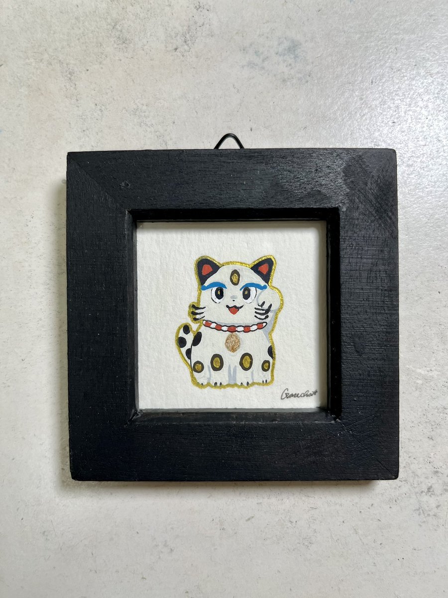 ganechami's tweet image. ミニ原画は下記のMANEKI(マネキ)とHARICO(ハリコ)をお迎え頂きました…！