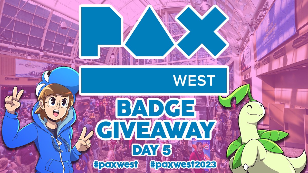 RealYoshiller's tweet photo. PAX WEST BADGE GIVEAWAY!

Today is the FINAL day where I shall be giving away a badge! For your chance to win, please respond to this question:

What's a piece of advice that's helped you over the years? Include #PAXWest2023 in your reply!

Winner will be announced at 9 p.m. PT. https://t.co/PAoZjIr7gr
