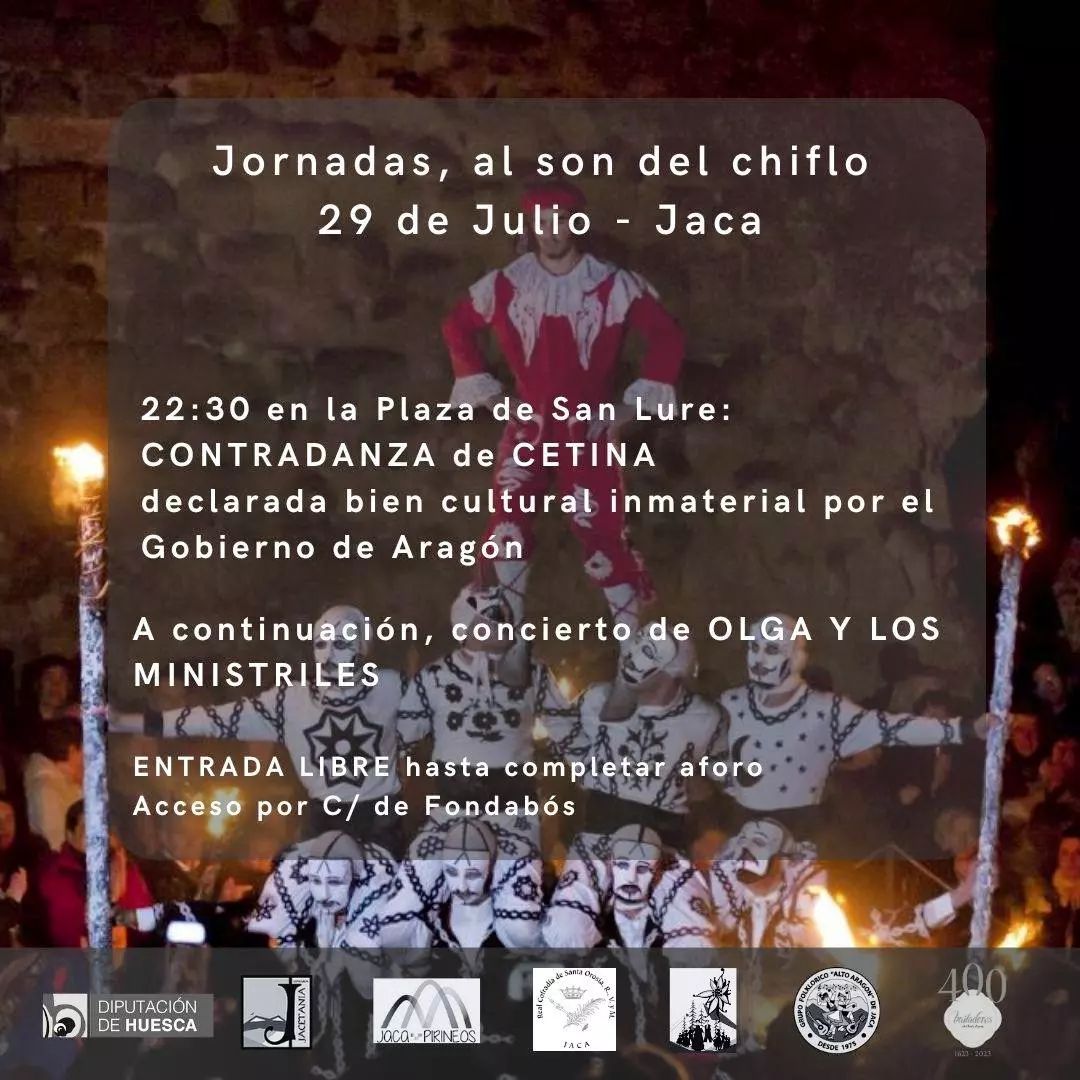 festivaljaca's tweet photo. ⭐️🥁🎶Jornadas ‘Al son del chiflo" en #Jaca
Feria de #lutieres en la Plaza Biscós y música en la calle, #Contradanza de #Cetina, conciertos...
ℹ️ https://t.co/KnwuJicqKO
@aytojaca
#JacaPirineos #Jaca #FestivalJaca #festivalfolklóricoJaca #yotambiéniréaJaca #venyviveelfestival https://t.co/cnlaaon0Nv