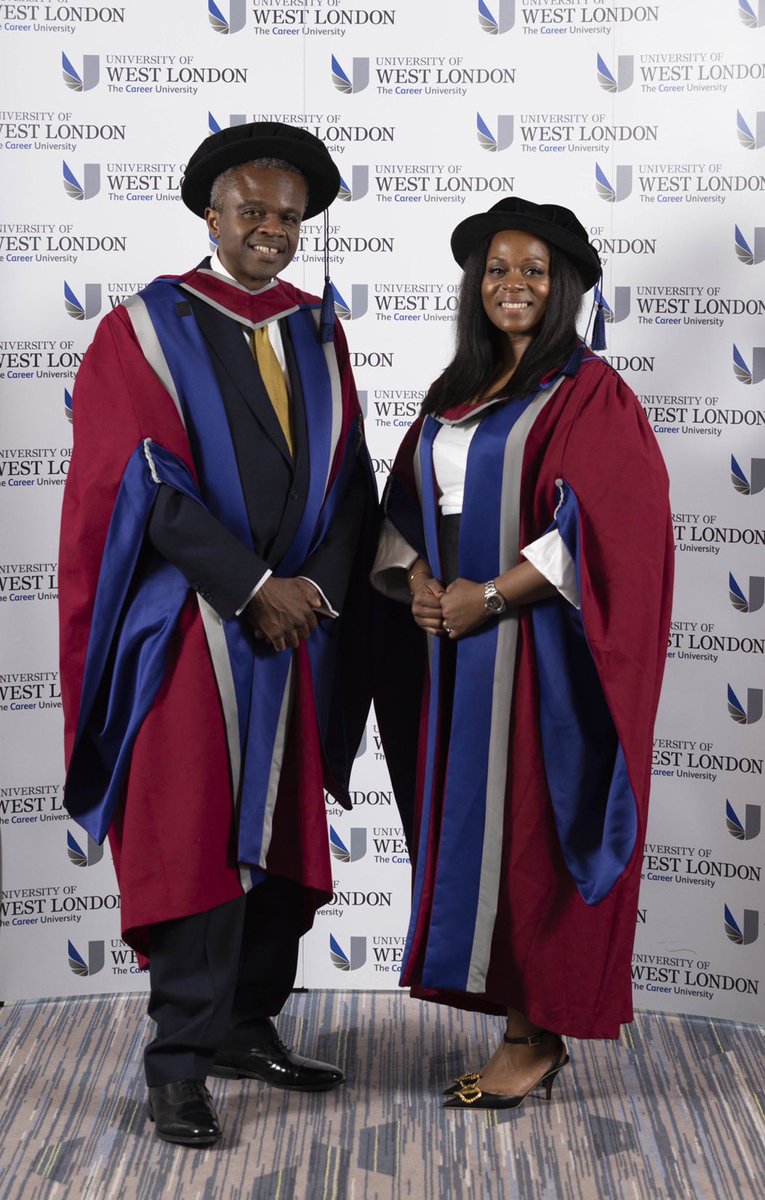 A HUGE congratulations to our founders Roger Wilson and Charisse Beaumont for their honorary #doctorates from @uniwestlondon for their amazing work towards change in the #musicindustry with Black Lives In Music! 🎓🤩💫⭐️🍾🥂 What an incredible HONOUR 🤎 #Classof2023 #Graduation