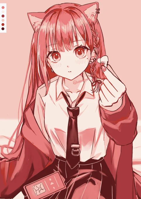 12.ストロベリースペシャルタイム  「…聞く?」 むぅちちゃんの子!( )  #mwuchart #31カラパレちゃれんじ