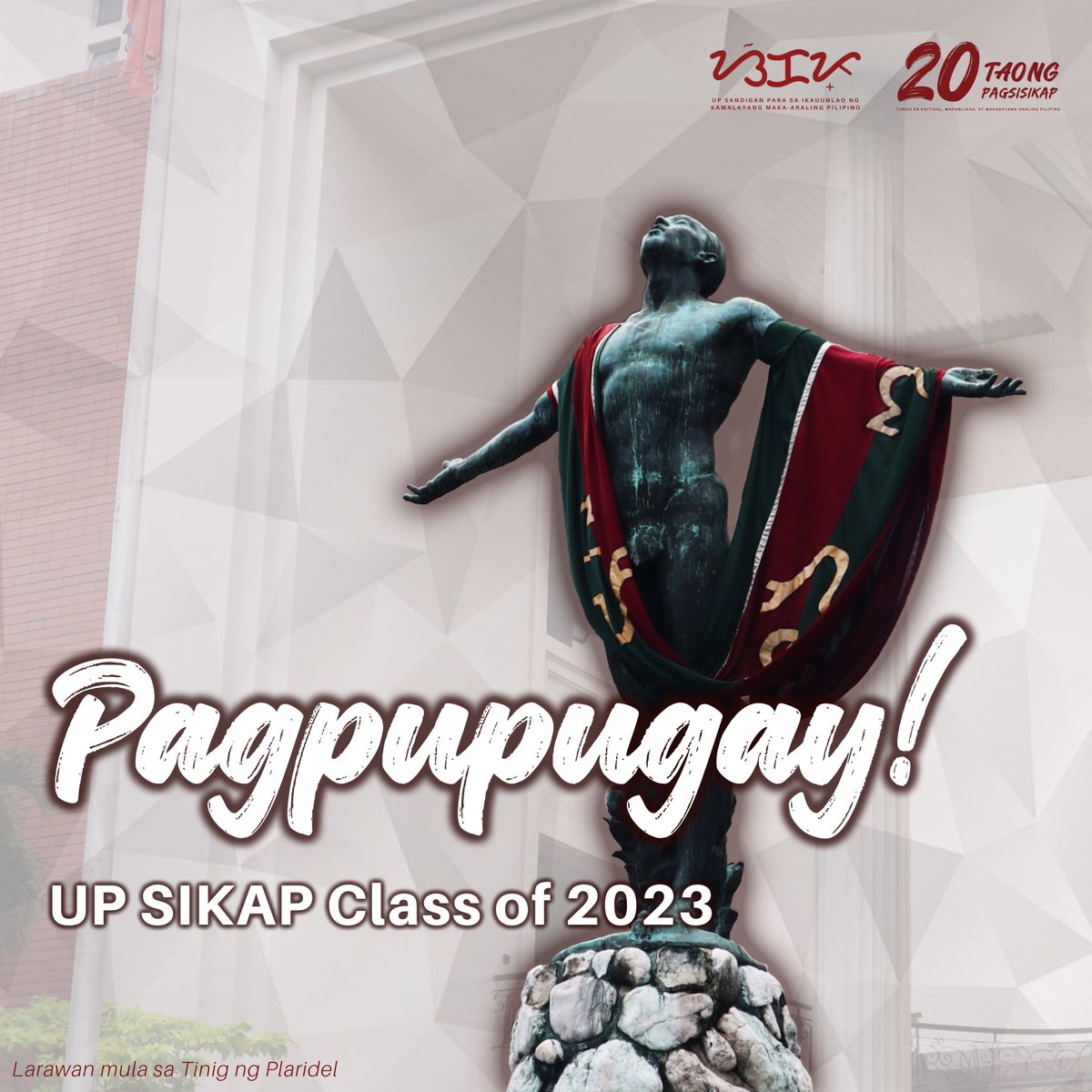 upsikap's tweet photo. Sa kabila ng iba’t ibang hamon, nagSIKAP kayo upang sumibol ang mirasol para sa inyo. 🌻

Pinagpupugayan ng UP Sandigan para sa Ikauunlad ng Kamalayang maka-Araling Pilipino (UP SIKAP) ang mga kasaping nagsipagtapos ngayong taon!

#Sablay2023
#UPSIKAP20
#20TaongNagsiSIKAP https://t.co/jqTWokljGA