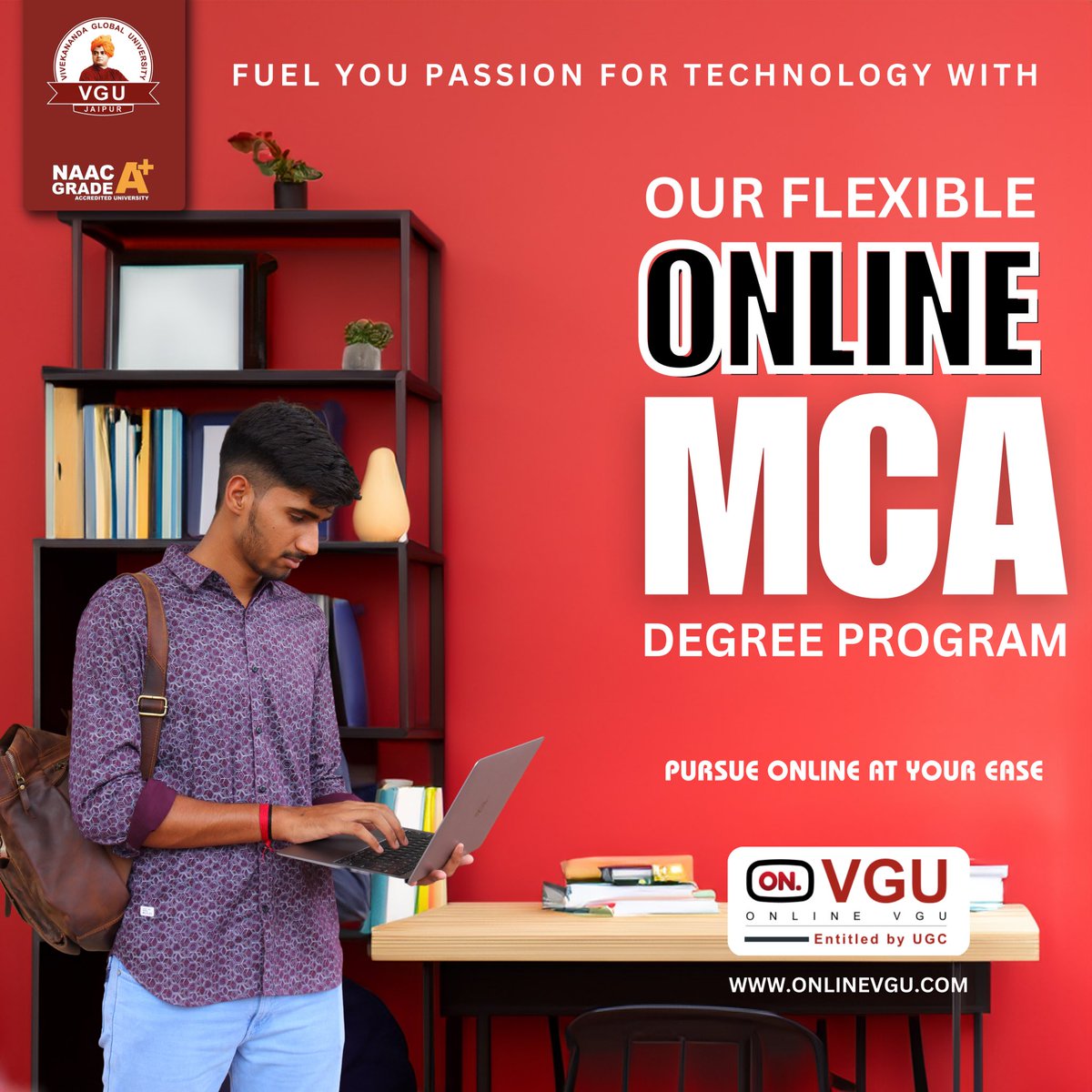 Online_VGU's tweet photo. "Master the Digital World with our Online MCA Degree Program! 💻🌐 Embrace the power of technology, advance your coding skills, and excel in the ever-evolving IT landscape. Enroll now and embark on a journey of innovation and success in the digital realm! 🎓🚀 #OnlineMCA https://t.co/QGwQF2MAVB