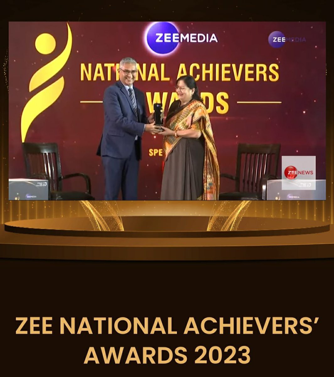 jmiu_official's tweet photo. Prof. Najma Akhtar, VC, @jmiu_official was conferred National Achievers Award 2023 by the Zee Media Group for her Visionary Leadership in the field of Education on 28th July,2023 . @rashtrapatibhvn @PMOIndia @narendramodi @dpradhanbjp @EduMinOfIndia @ugc_india @Dawoodi_Bohras https://t.co/3dVdoNnVYv