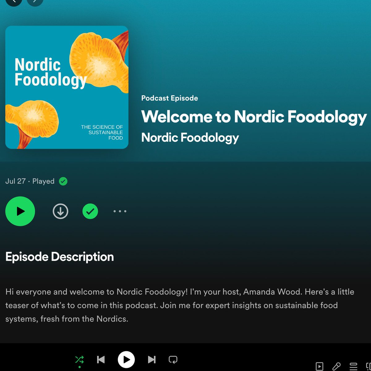 We're live! 🎙️Listen to the trailer for the Nordic Foodology podcast on Spotify, Apple or Google podcast, and subscribe to get expert insights on sustainable food systems, fresh from the Nordics